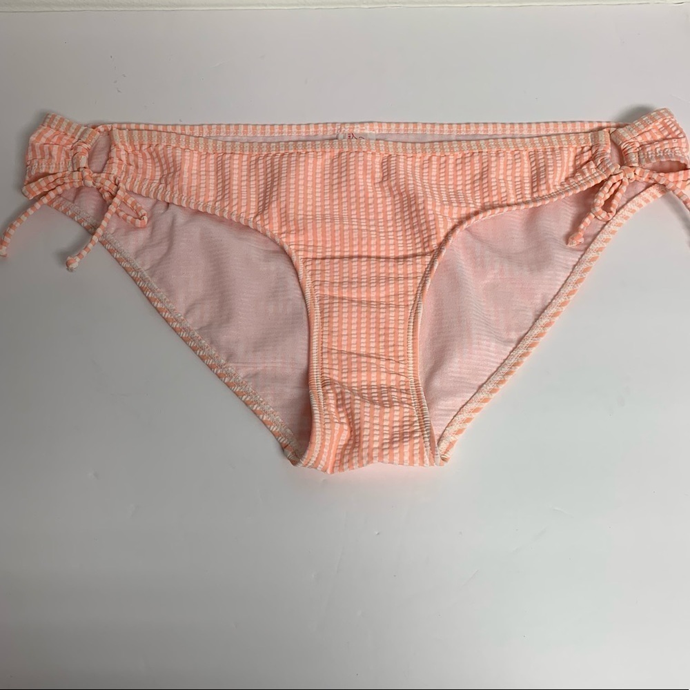 2Chillies Australia Woman's Size 14 Pink Striped Seersucker Swim Bottom